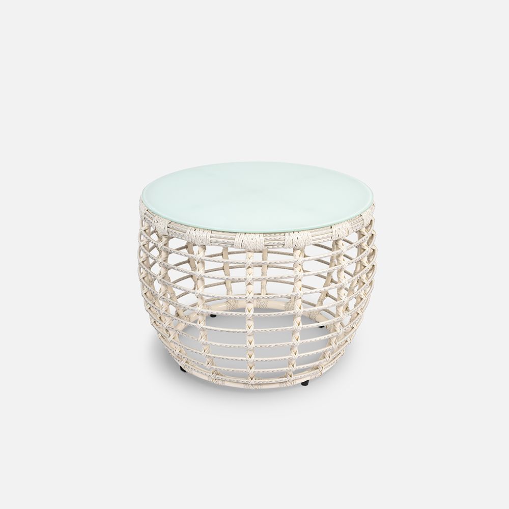 Стол Lotus D630 СТ кофейный  Доминикана, RAL 1013, CT.Белый сатин