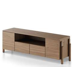 Тумба Basic под ТВ с нишей ширина 170 см (натуральный дуб)