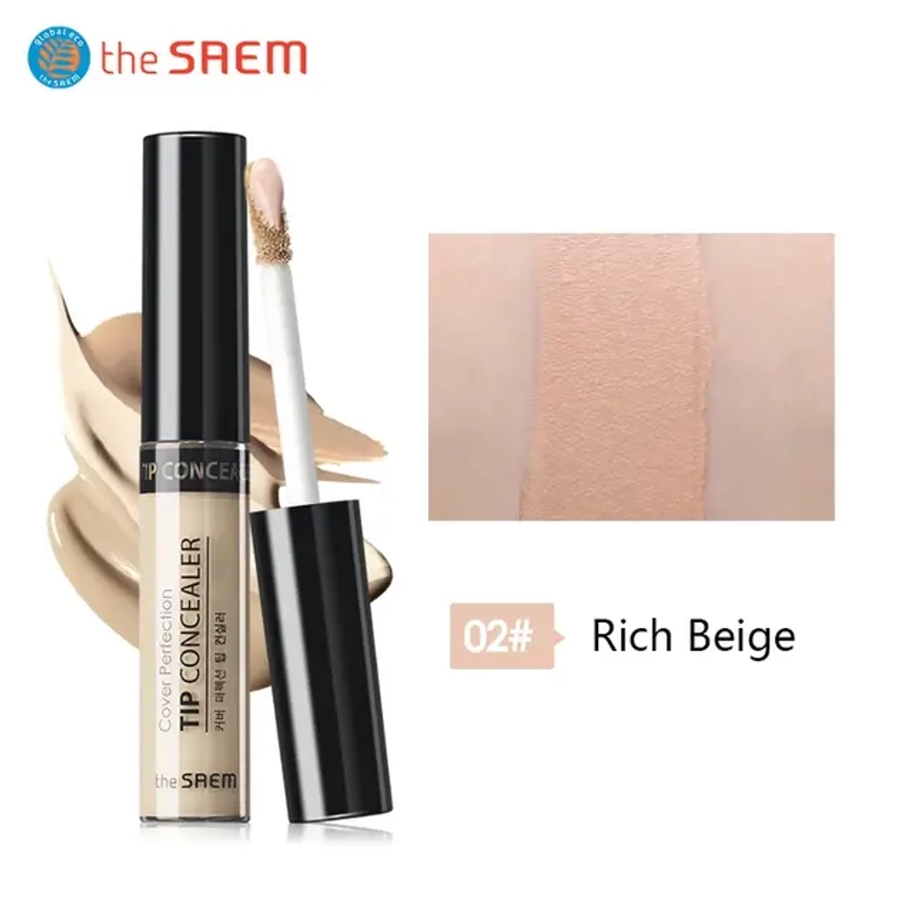 Консилер для маскировки недостатков кожи The Saem Cover Perfection Tip Concealer