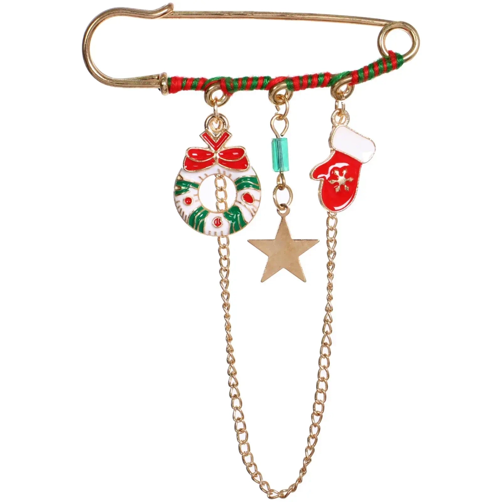 Брошь - булавка новогодняя «Best Podarok - Символы чудес «, 7*7см