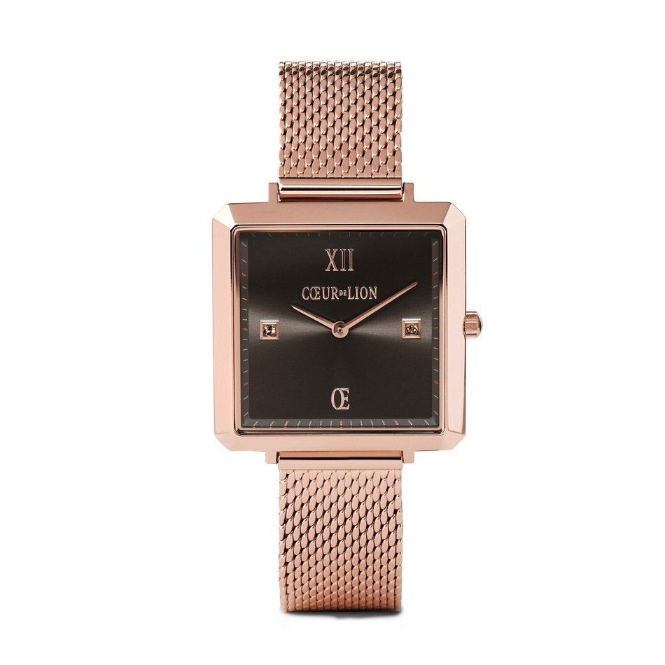 Комплект Coeur de Lion часы и браслет Mocha Rose Gold 7621/53-1636 цвет розовый, золотой