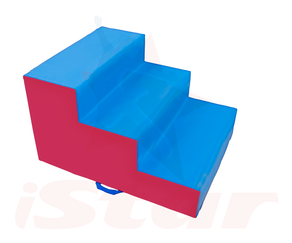 Мягкий модуль гимнастический лестница 3 ступени