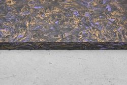 Карбон хаотичный, плашка 130x85x8мм, фиолетовый с бронзовой пудрой