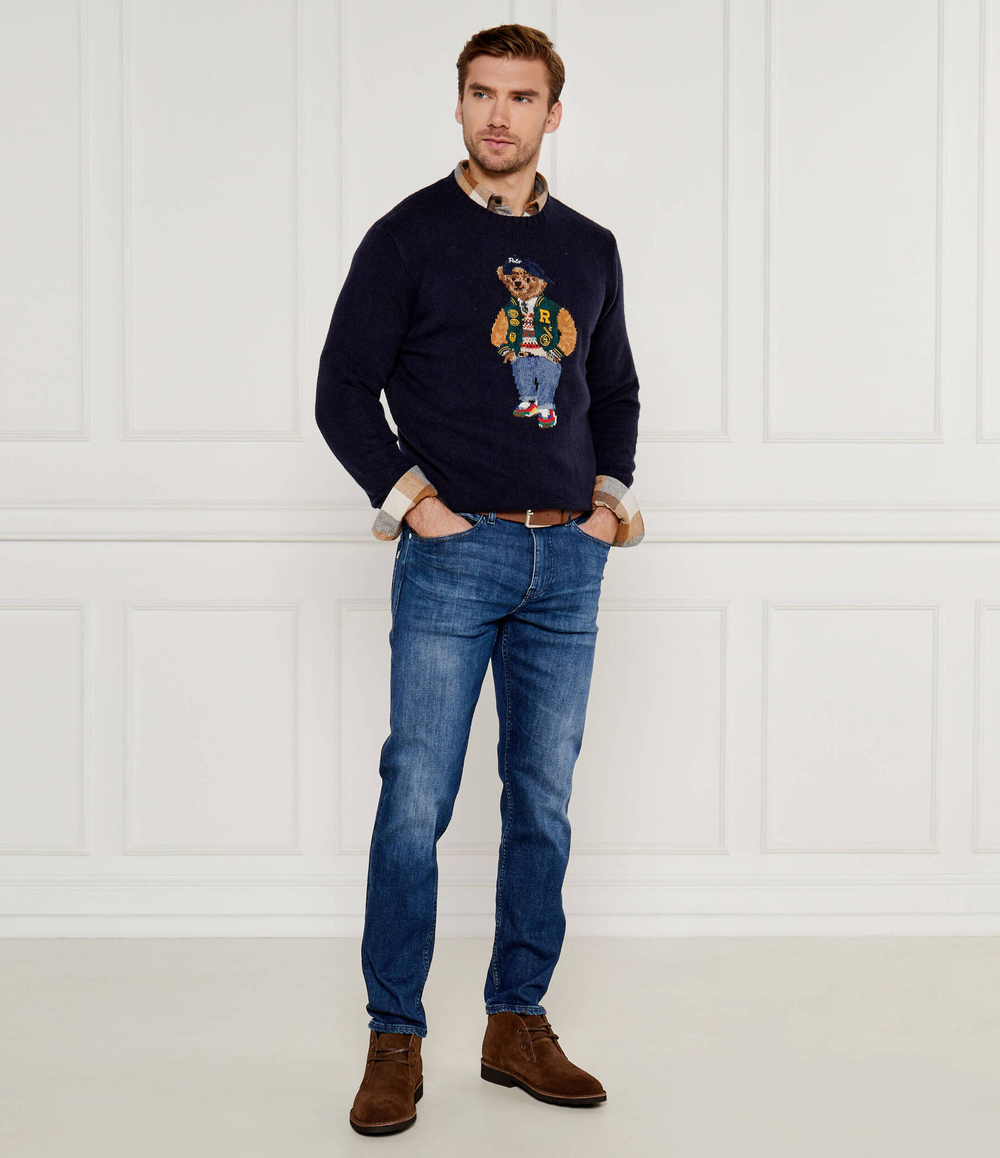 Шерстяной свитер POLO RALPH LAUREN - темно-синий(710946138)