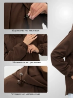 Ветровка с капюшоном удлиненная