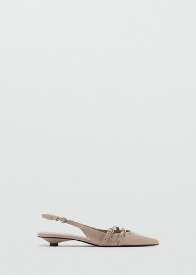 Туфли на каблуке kitten с перфорацией