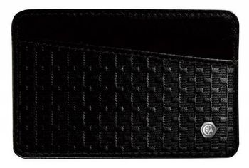 Футляр для визиток/кредитных карт Carandache Type 55 черный натуральная тисненая кожа (5731.455)