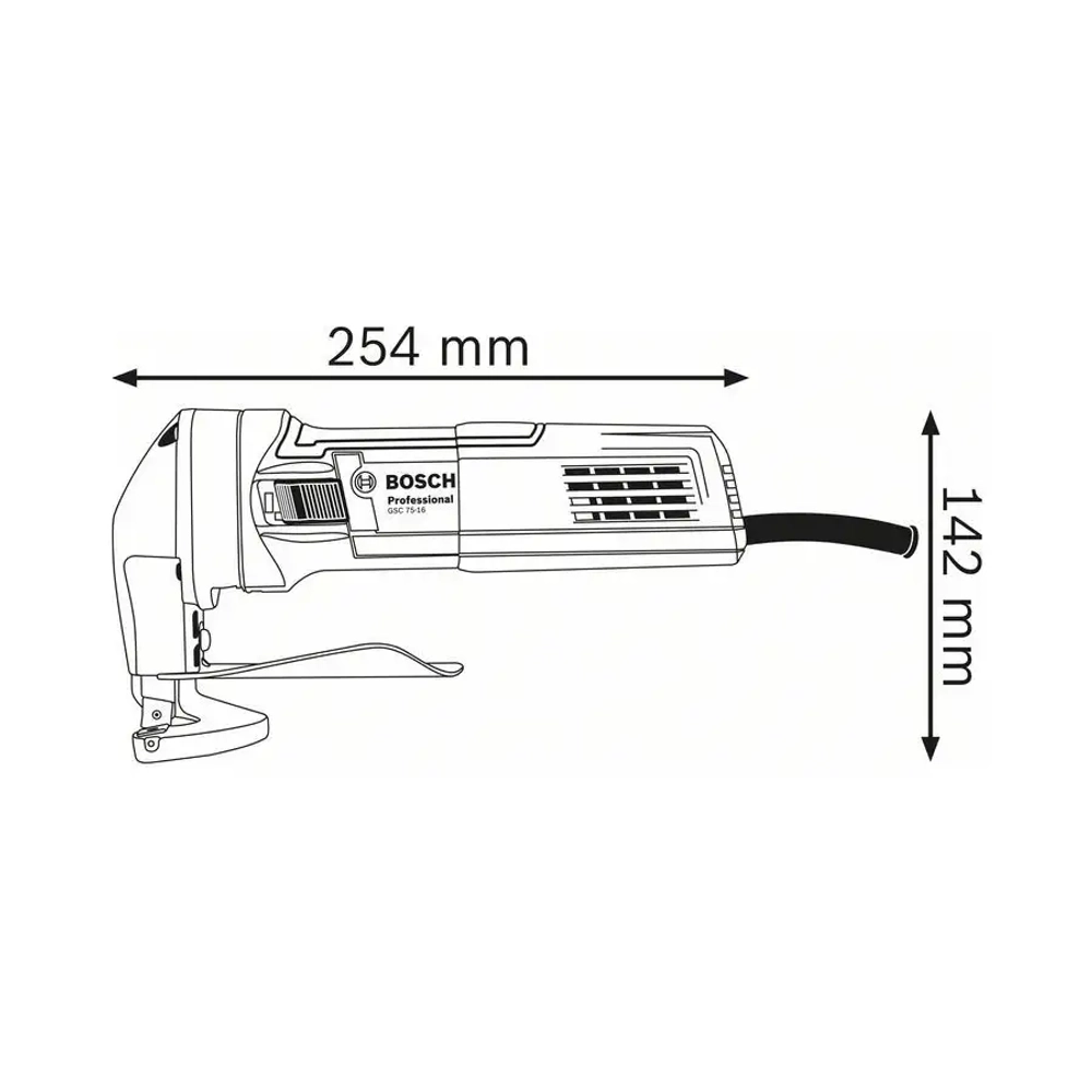 Ножницы по металлу GSC 75-16 BOSCH 0601500500