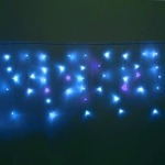 Гирлянда для улицы БАХРОМА «Мерцание» ш5м* в40/60см 180 ламп LED, прозр.пров,1 режим, IP-54, Синий/Белый мерцает (возможность соединения)