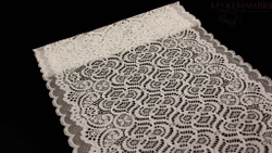 Эластичное кружево, 32,5 см, молоко (Арт: EK-2657), м