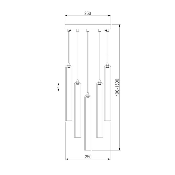 Подвесная люстра Eurosvet Lynn 50381/5 хром