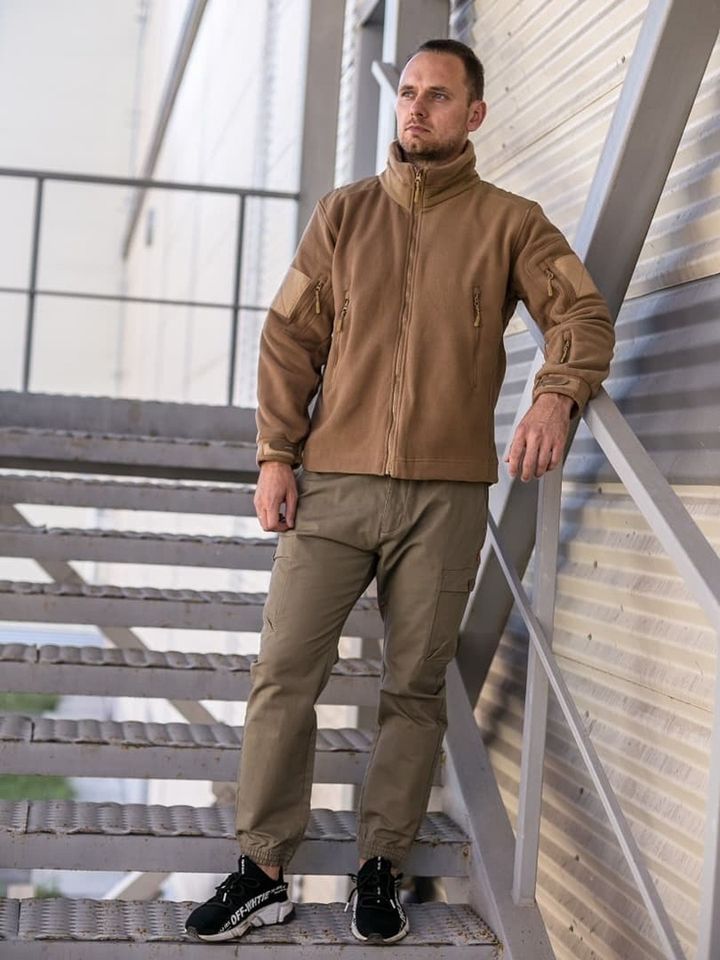 Кофта флисовая тактическая (койот) (А)