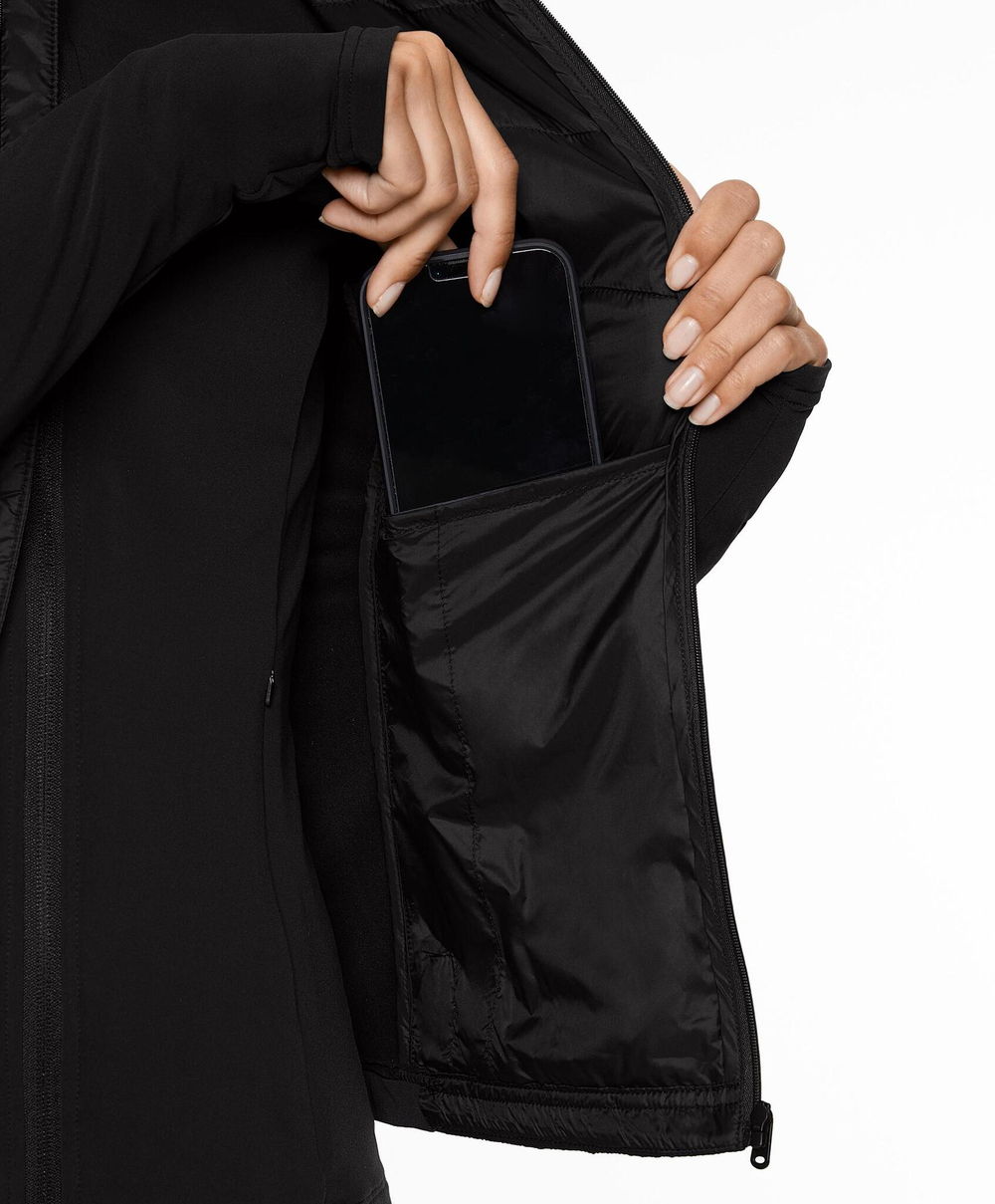 Oysho Утепленная куртка Running с наполнителем FELLEX® Volcanic, черный