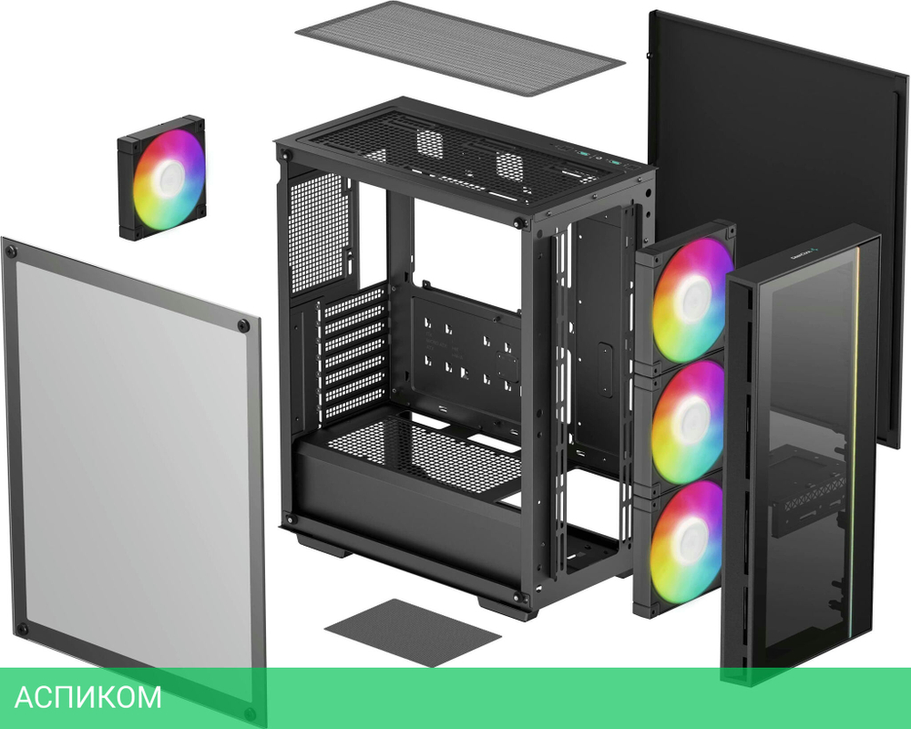 Корпус DeepCool MATREXX 55 V4 без БП Black (R-MATREXX55-BKADA4-G-4)