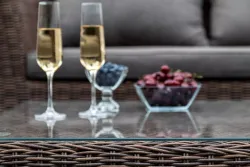 "Капучино" лаунж-зона из искусственного ротанга, цвет коричневый