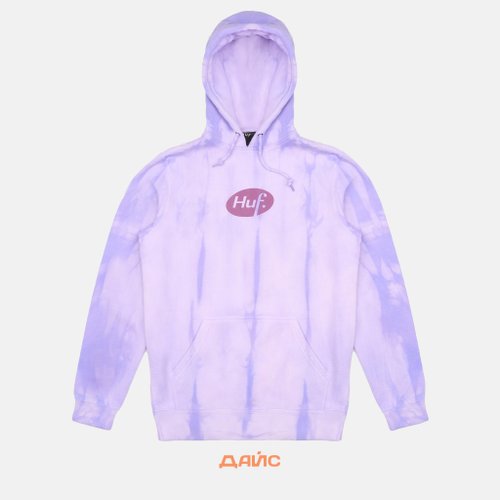 Толстовка мужская HUF Relax Tiedye артикул:PF00345-VIOLT - купить в магазине Дайс