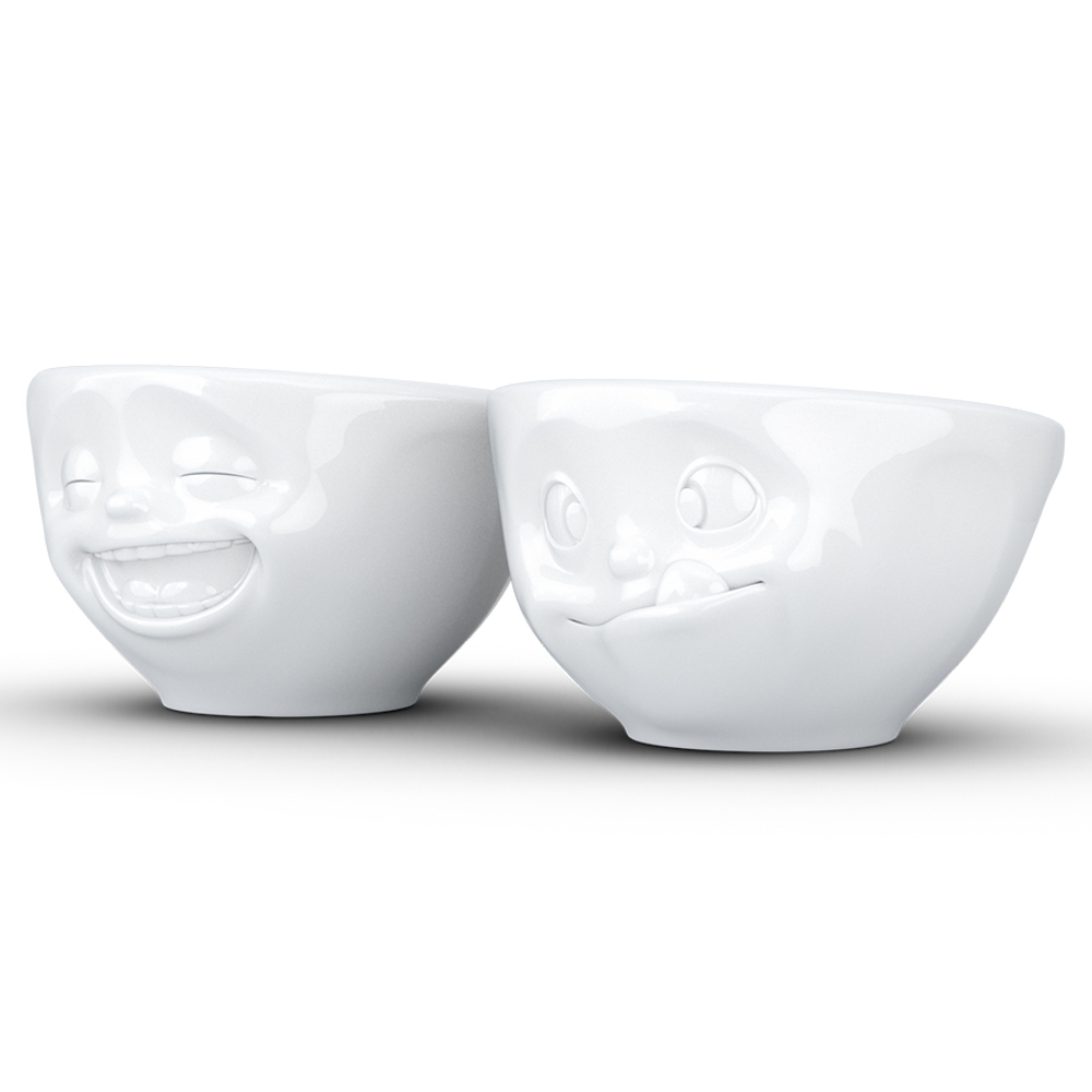 Набор чаш tassen, laughing & tasty, 100 мл, белый, 2 шт.