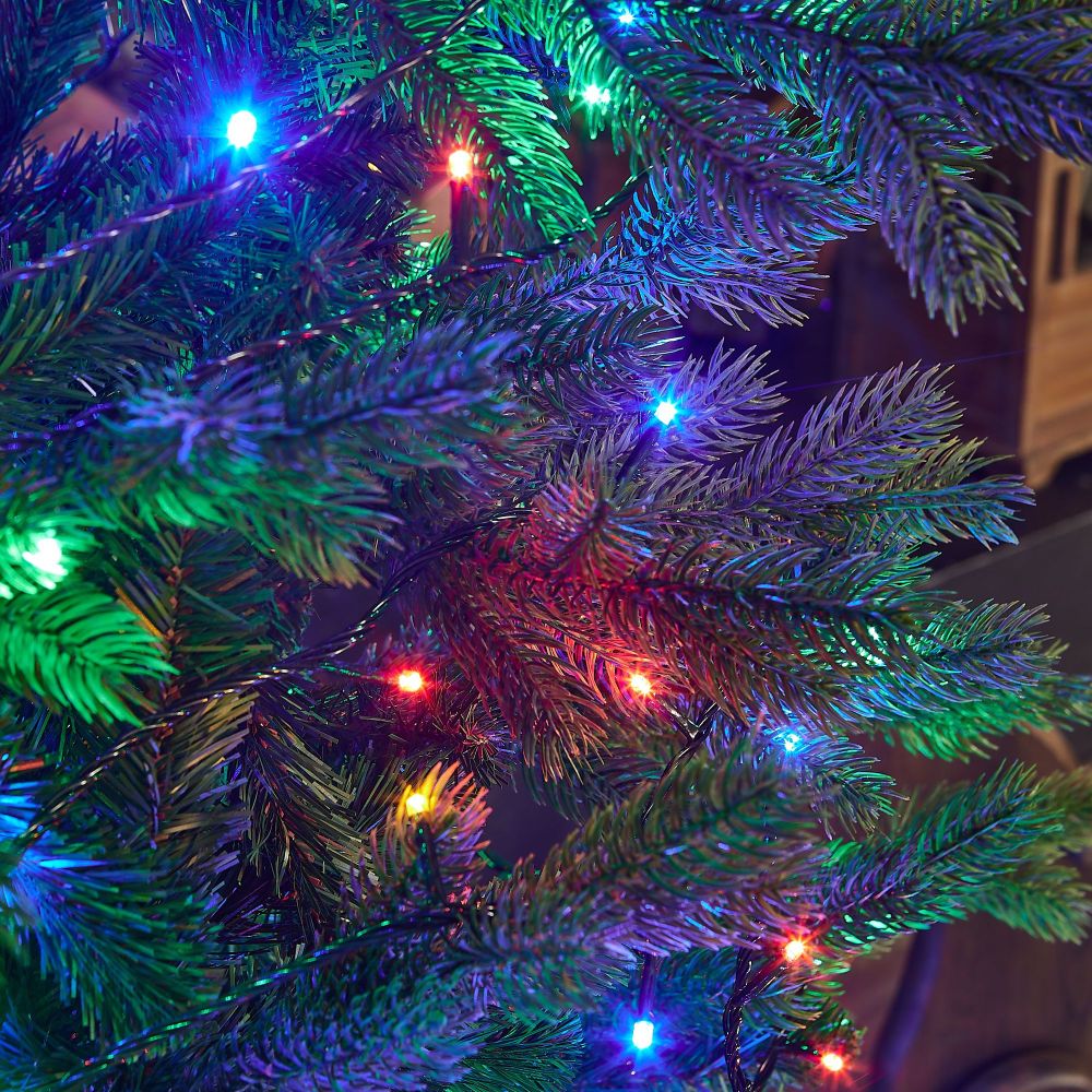 ULD-S10000-1000-DGA MULTI IP20 Гирлянда светодиодная. 100м. 1000 светодиодов. Разноцветный свет. Провод зеленый. ТМ Uniel