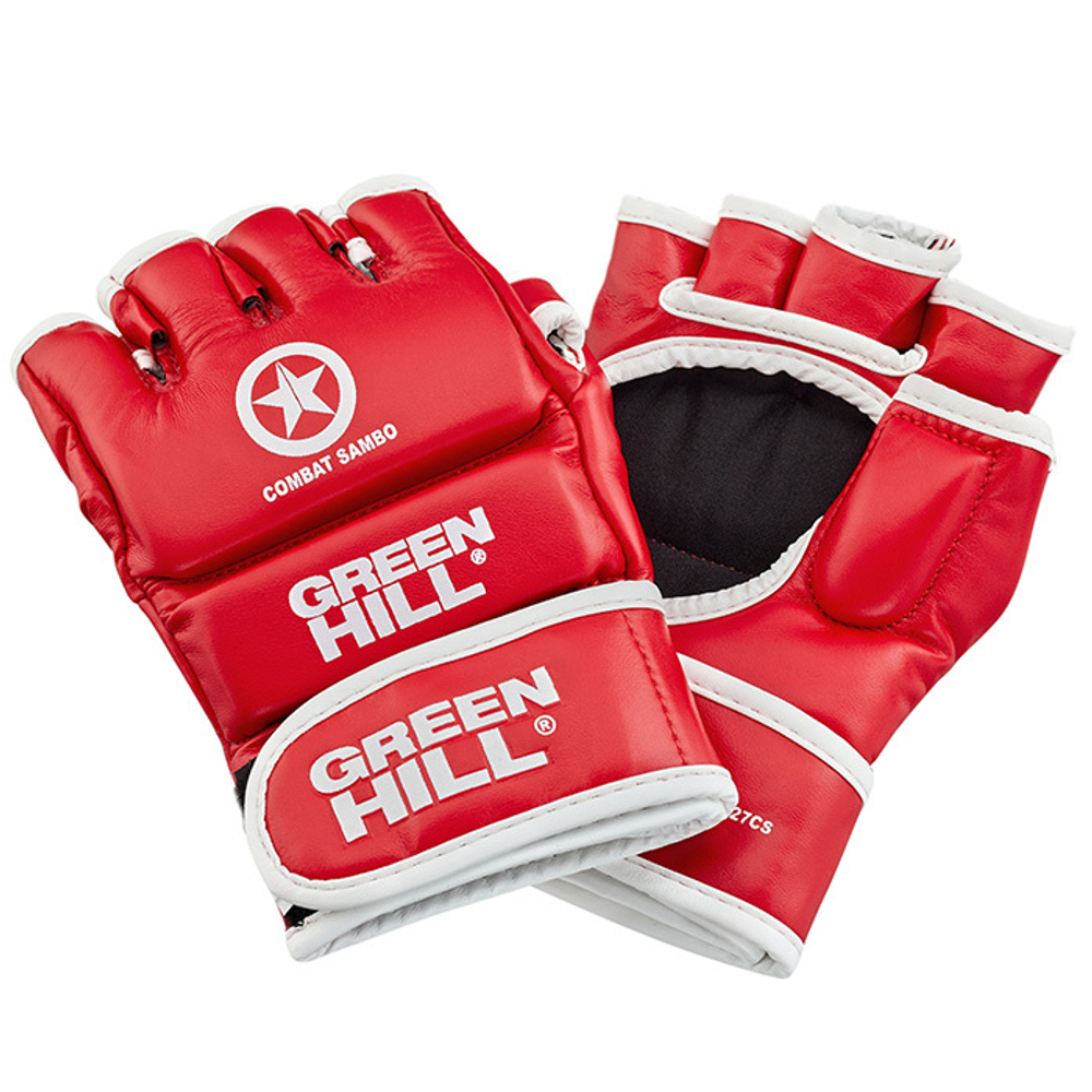 MMR-0027cs Перчатки COMBAT SAMBO красные