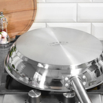 Сковорода 32см Общепит без крышки, высота 6см, корпус 0,6мм, индукция, ТРС 3,5мм, а/п покрытие Xylan