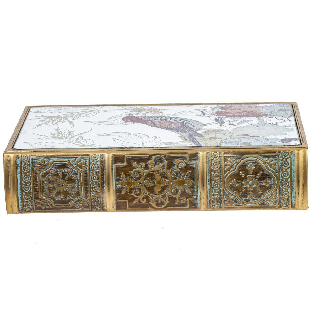 GAEM Шкатулка-книга с зеркальным элементом, L20 W6,5 H30 см