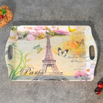 Поднос 40*25см пластиковый, микс