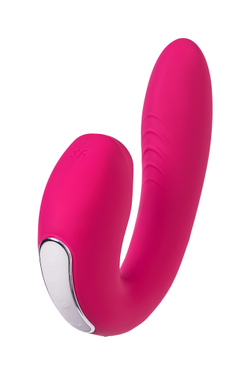 Вибратор Satisfyer Sunray, с вакуум-волновым стимулятором, силикон, розовый, 15 см