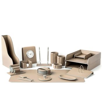 Настольный набор из кожи Cuoietto серии Business из 17 предметов (NBCLat17.2)