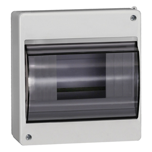 Бокс КМПн 2/6 на 6 модулей накладной пластиковый с прозрачной дверкой ИЭК MKP42-N-06-30-09