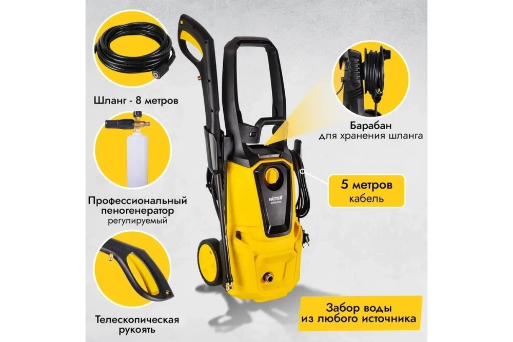 Мойка высокого давления Huter W195-Pro