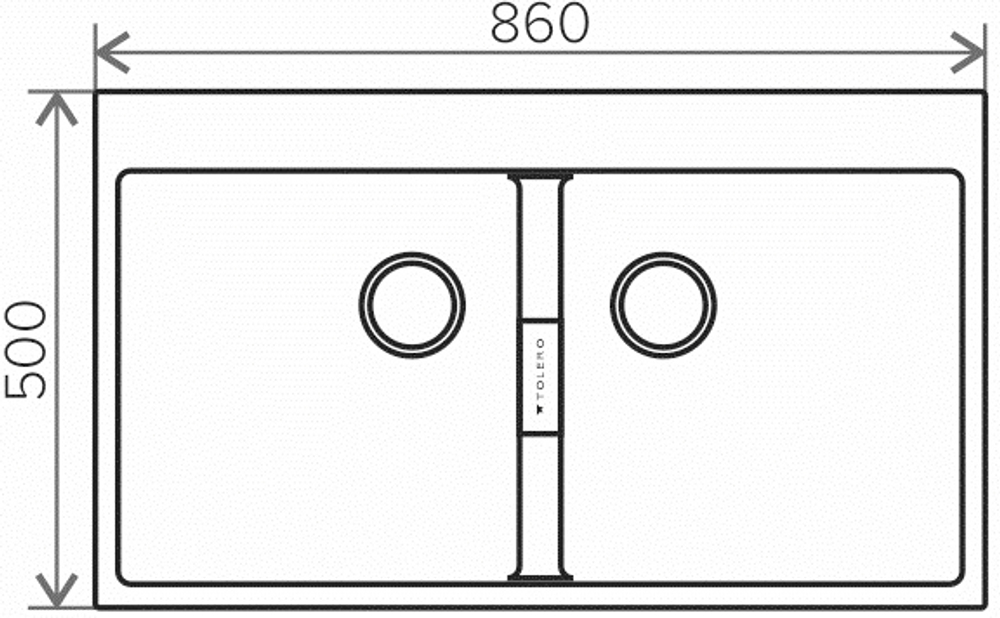 Мойка TOLERO LOFT TL-862 белый №923