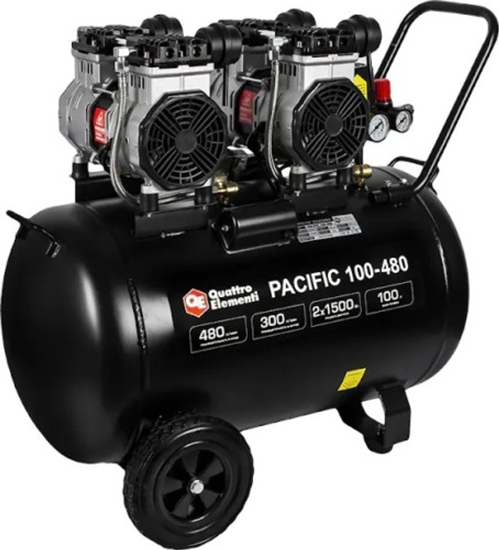 Компрессор поршневой безмасляный QUATTRO ELEMENTI PACIFIC 100-480 915-373