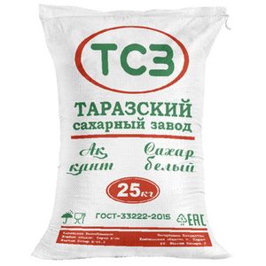 Сахар  ТСЗ белый 25 кг/меш