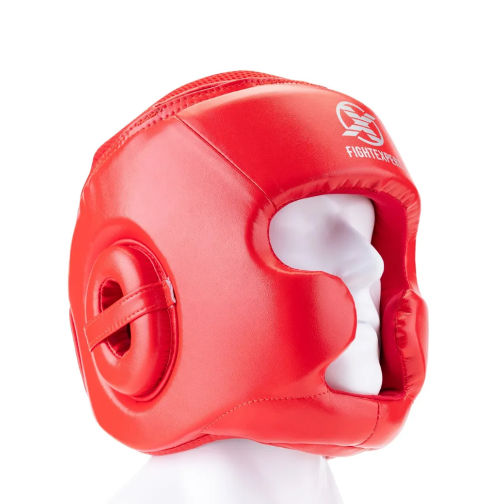 Шлем тренировочный FIGHTEXPERT “Full Power”  красный