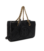 Кожаная сумка через плечо Fleming Soft Mini Chain TORY BURCH - черный(152334)