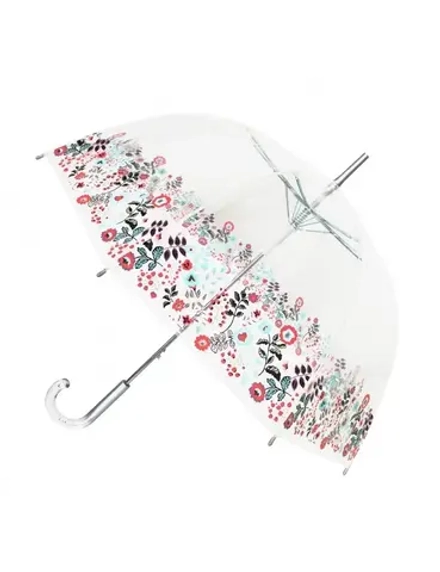 Smati Прозрачный длинный купол зонтика цветов