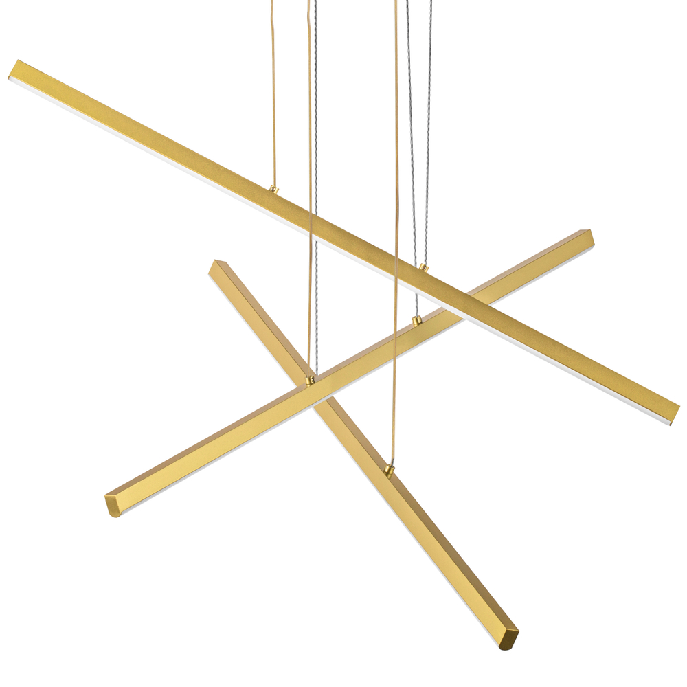 739132 Люстра PALLA 36W LED 1620LM ЗОЛОТО 3000K