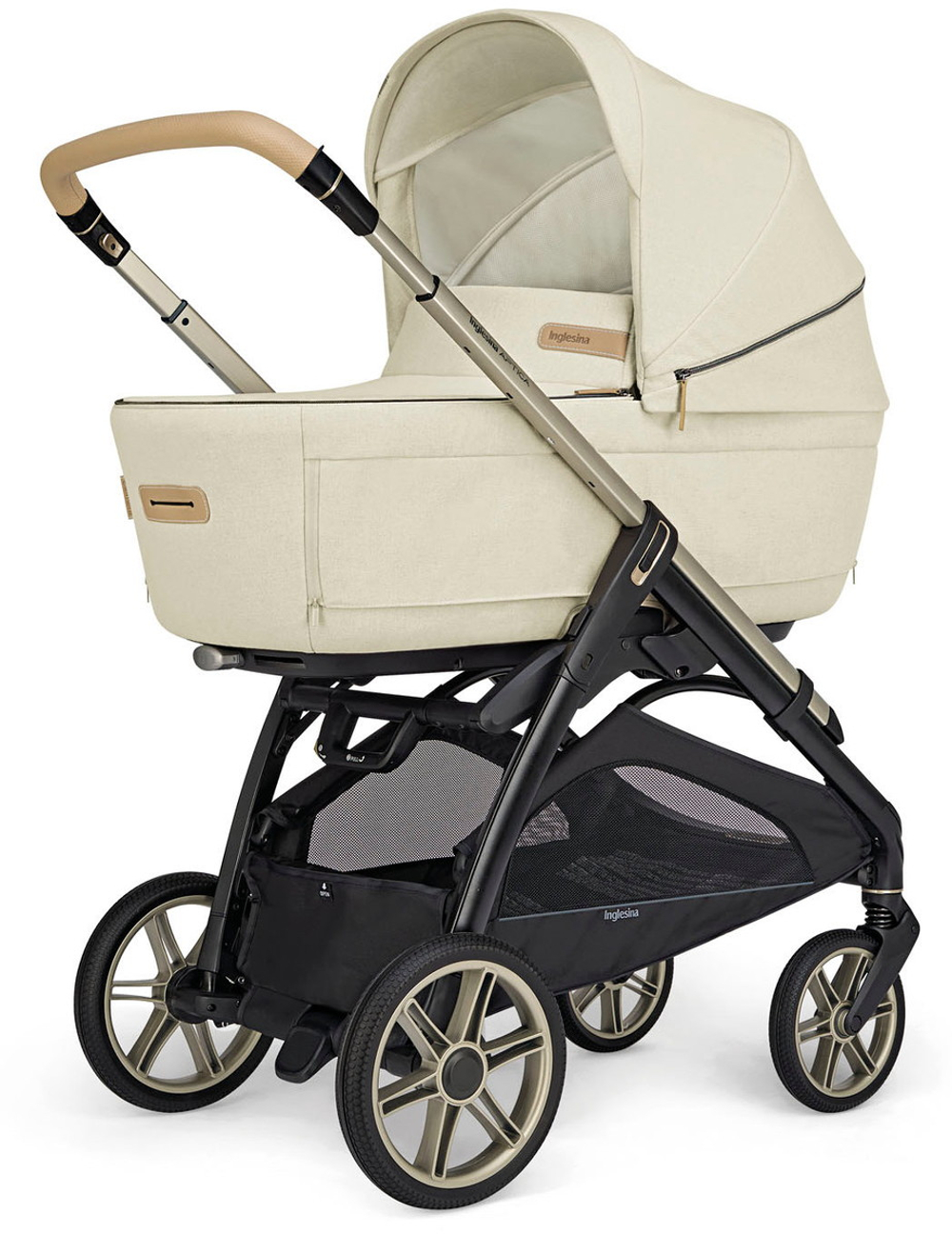 Коляска Inglesina Aptica Element frame Iridio Darwin Infant Recline 3 в 1 Pure Ecru