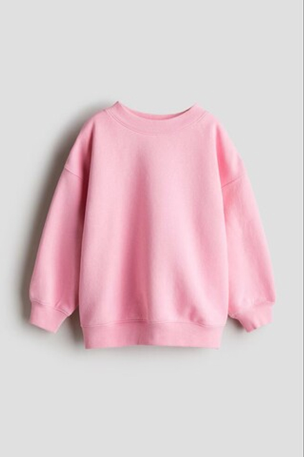 H&M Толстовка с круглым вырезом, розовый