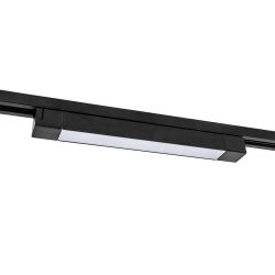 ULB-Q281 20W-4000K BLACK Светильник-прожектор светодиодный трековый. Линейный. 1600 Лм. Белый свет 4000К. Корпус черный. ТМ Volpe