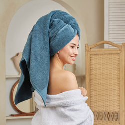 Полотенце банное 76х142 Onsilk Шанти темно-бирюзовое