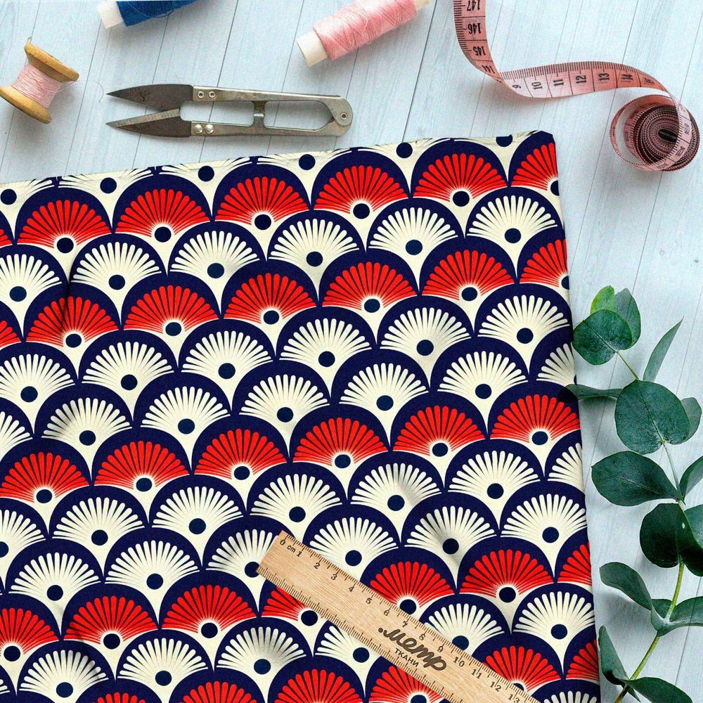 Ткань премиум Оксфорд 600D геометрический танец