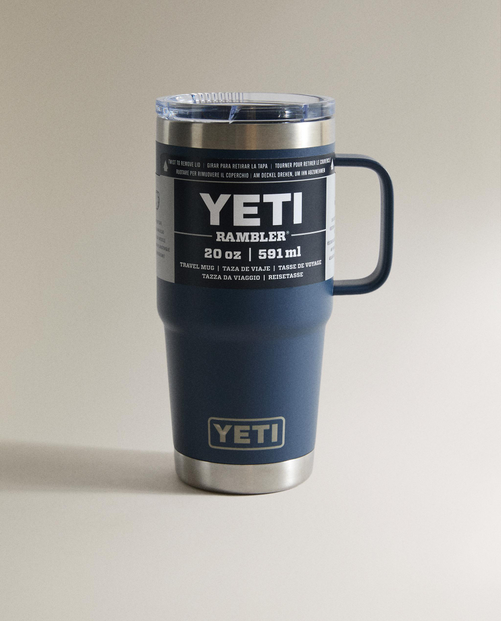 YETI Термокружка стальная 591 мл с крышкой, двойные стенки
