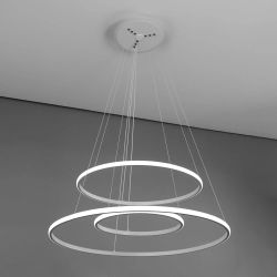 Citilux Неон Смарт CL731A090E RGB Умная подвесная люстра Белая