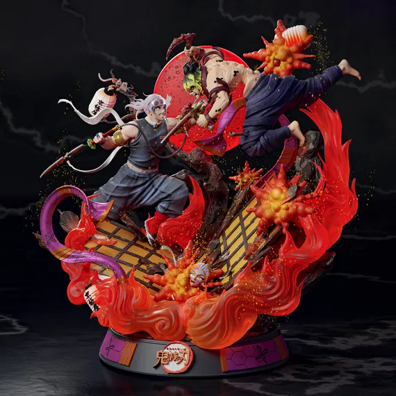 Gyutaro vs Tengen – Demon Slayer