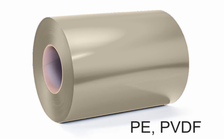 Штрипс 0,8 мм RAL1015 Бежевый PVDF гарантия 20 лет алюминиевый для кровли