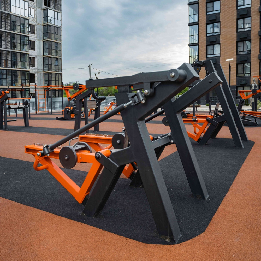 Power-1801.1 Уличный тренажер Жим вверх с переменной нагрузкой ZAVODSPORTA