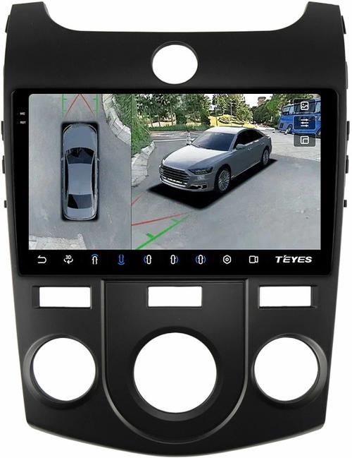 Магнитола для KIA Cerato 2 2008-2013 (кондиционер, рамка черная) - Teyes CC3-2K-360 на Android 10, Быстрая, 2K QLED, CarPlay, 4G SIM-слот, 4 камеры в комплекте