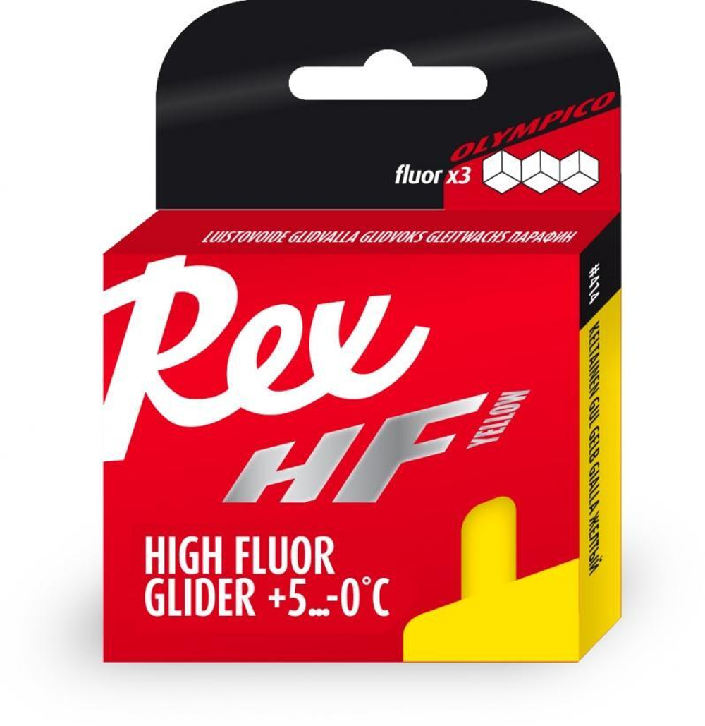 Парафин REX HF Olympico Gliders, (+10-0 C), Yellow, 40g арт. 414