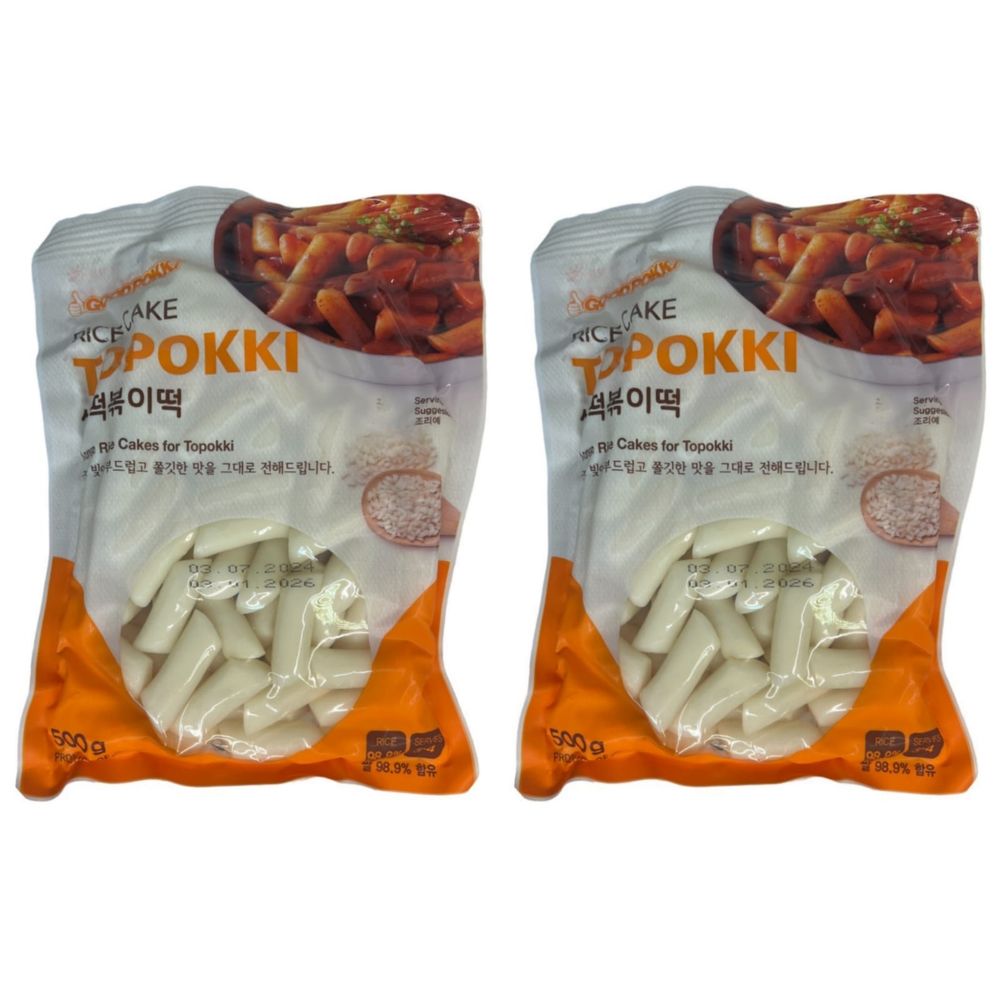 Рисовые палочки Токпокки Midori, 500 г, 2 шт